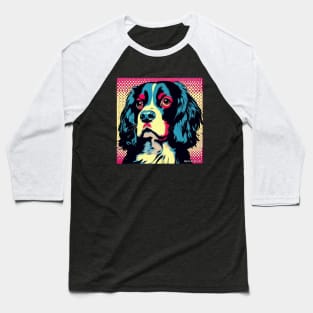 Tri Colour Spaniel Baseball T-Shirt